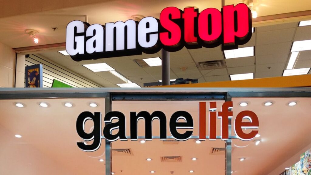 I loghi di GameStop e Gamelife
