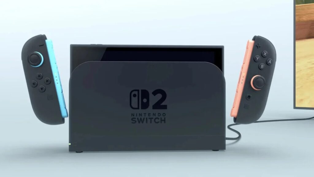 Un Nintendo Switch 2 nel dock