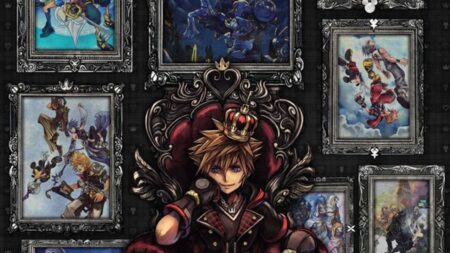 Sora di Kingdom Hearts seduto su una poltrona