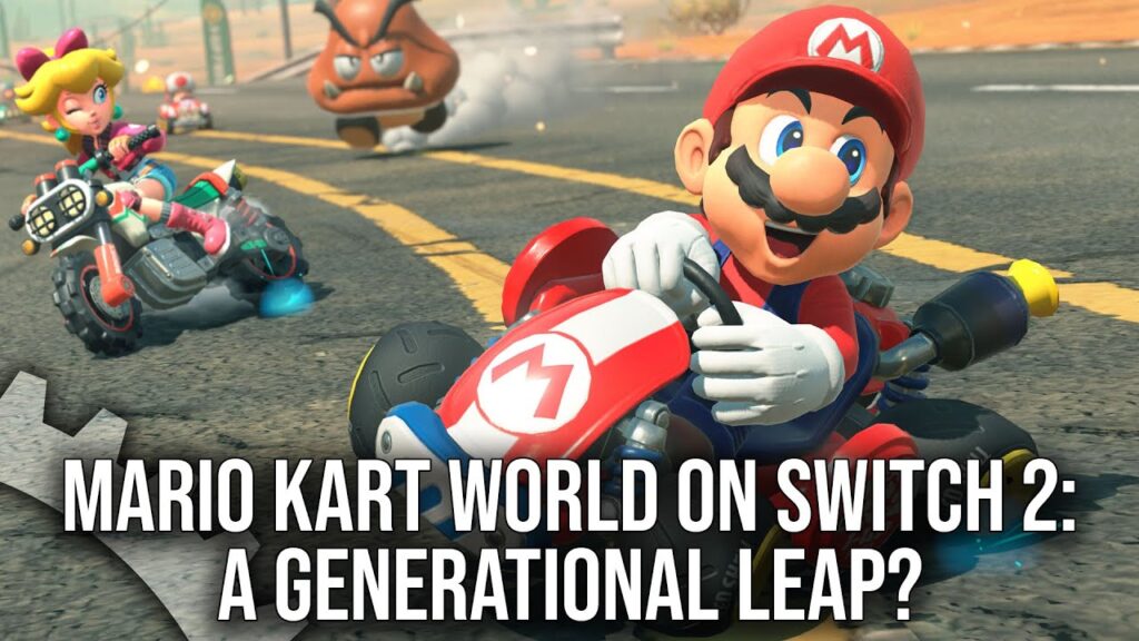 Super Mario di Mario Kart World su un kart