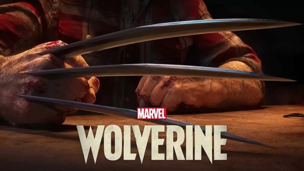 Il logo di Marvel's Wolverine con gli artigli che gli spuntano dalle mani