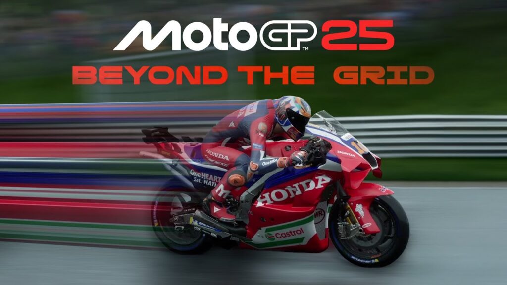Un pilota su una moto di MotoGP 25