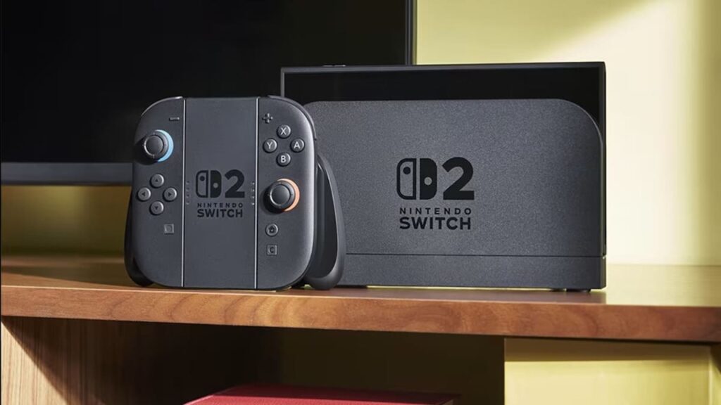 Un Nintendo Switch 2 nella dock