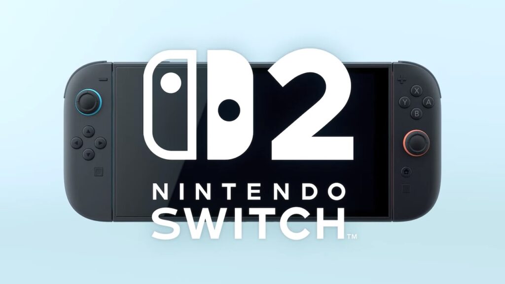Un Nintendo Switch 2 con il logo in risalto