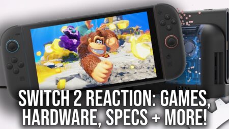 Un Nintendo Switch 2 con i giochi analizzati da Digital Foundry