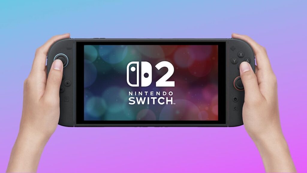 Un Nintendo Switch 2 tra le mani di una giocatrice