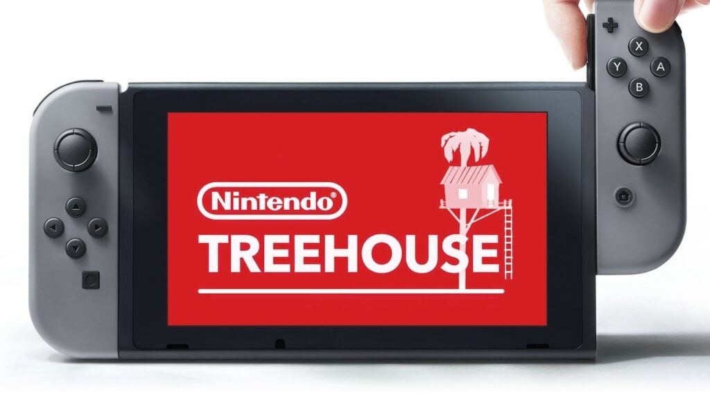 Il logo del Nintendo Treehouse: Live in un Nintendo Switch