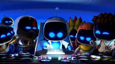 I vari Bot di Astro Bot in un'astronave