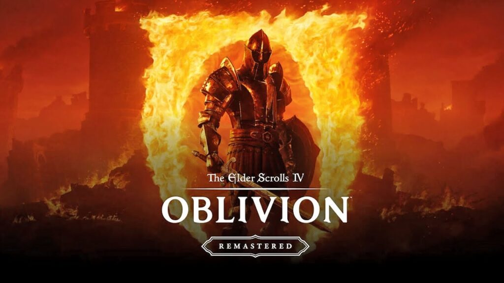 Il protagonista di The Elder Scrolls 4: Oblivion Remastered tra le fiamme