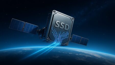 Il logo dell'SSD nello spazio di WD