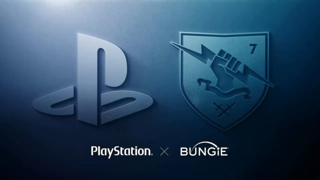 Il logo di PlayStation e Bungie