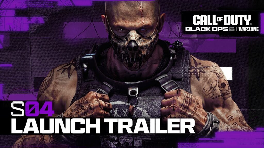 Il logo del trailer di lancio della Stagione 4 di Call of Duty: Warzone e Black Ops 6