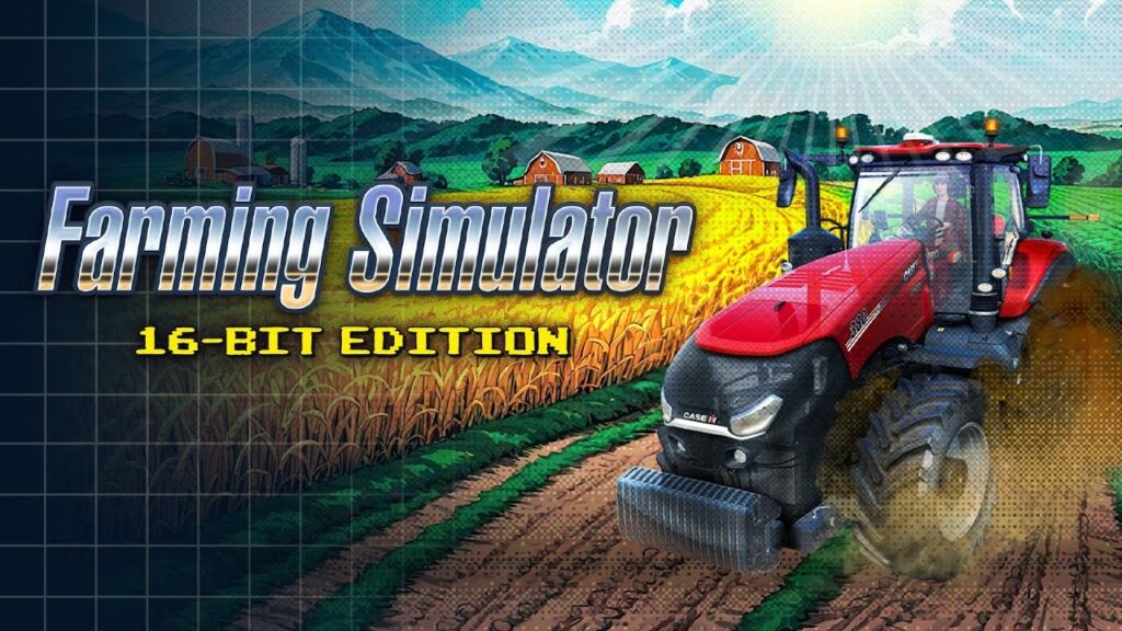 Un trattore di Farming Simulator: 16-bit Edition