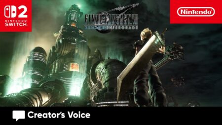 Cloud di Final Fantasy 7 Remake Intergrade con il logo di Nintendo Switch 2