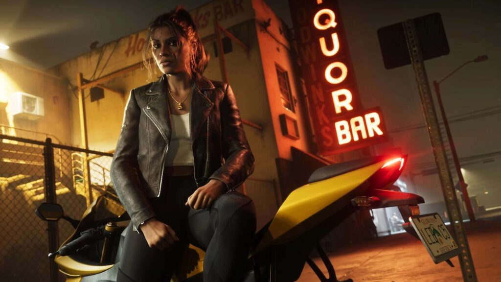 Lucia di GTA 6 su una moto