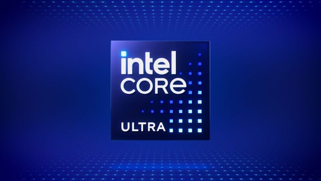 Il logo dei processori Intel Core Ultra