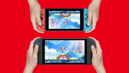 Un Nintendo Switch 2 con un Switch 1 vicino