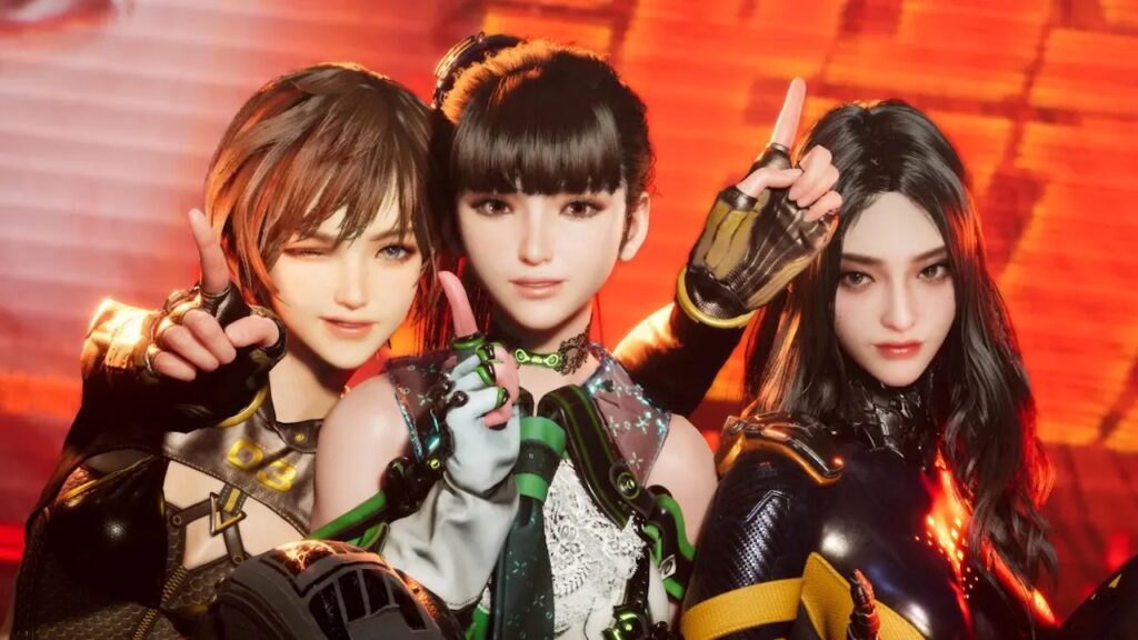 Eve e due sue amiche di Stellar Blade
