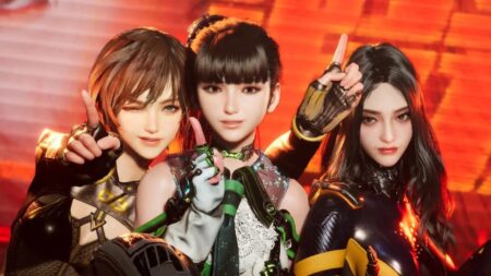 Eve e due sue amiche di Stellar Blade