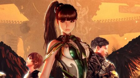 Eve di Stellar Blade con due amici