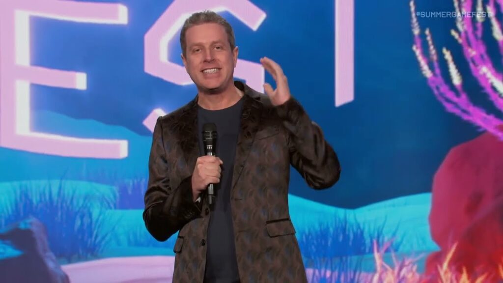 Geoff Keighley sul palco della Summer Game Fest 2025