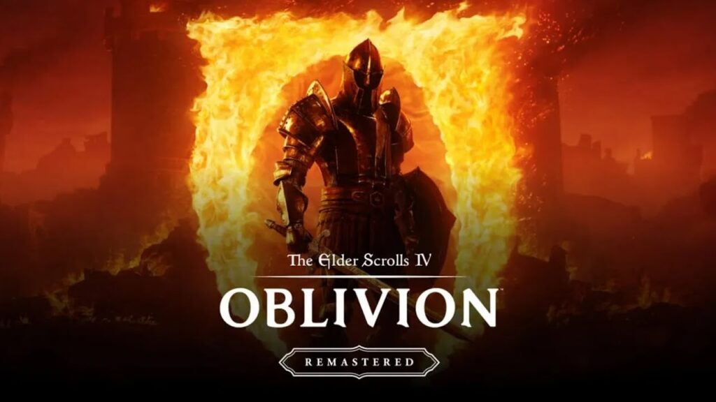 Il protagonista di The Elder Scrolls 4: Oblivion Remastered tra le fiamme