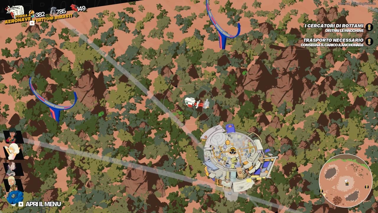 Mappa di gioco di NITRO GEN OMEGA vista dall'alto