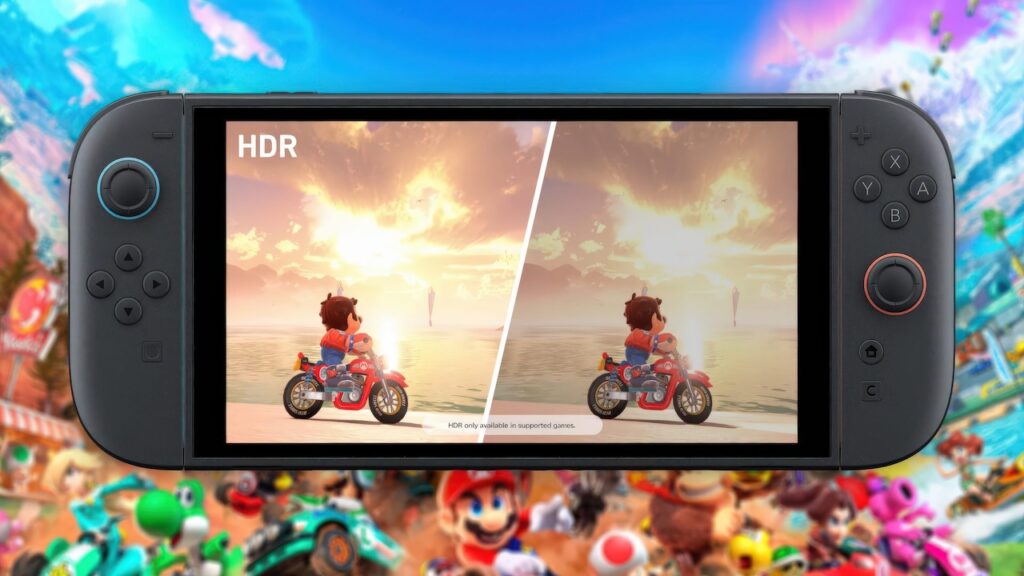 Un Nintendo Switch 2 con HDR