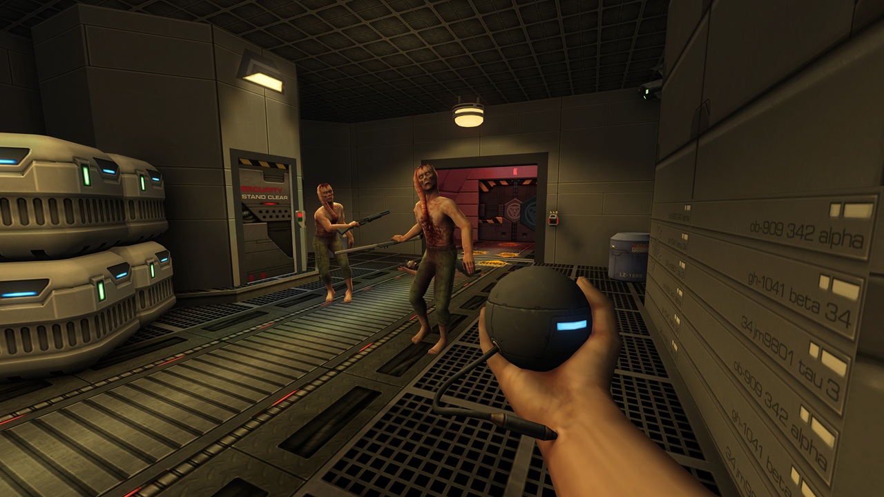 Soldato Psi affronta mutanti in System Shock 2