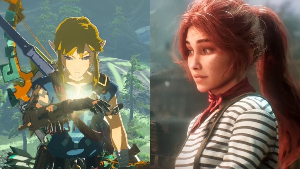 Link di The Legend of Zelda: Tears of the Kingdom e Maelle di Clair Obscur: Expedition 33