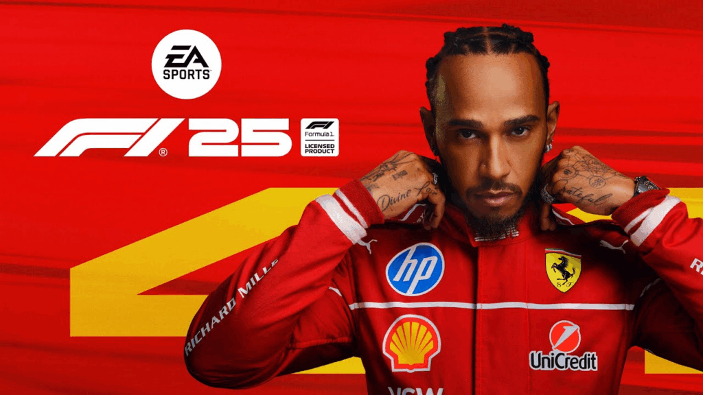 Lewis Hamilton nella copertina di EA Sports F1 25