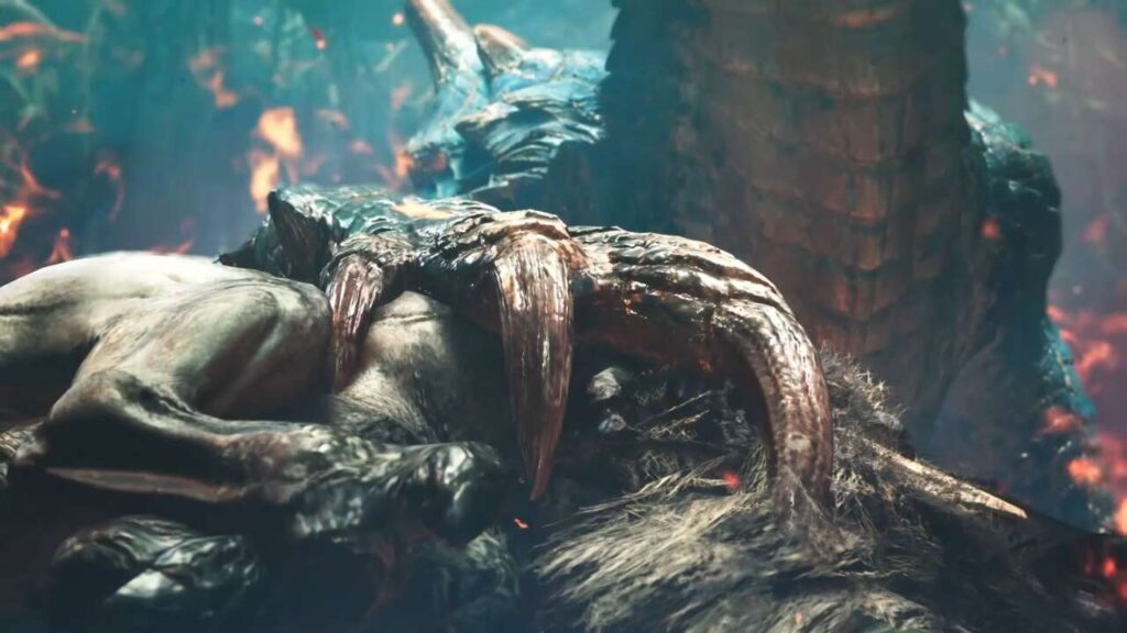 La zampa del Lagiacrus di Monster Hunter Wilds