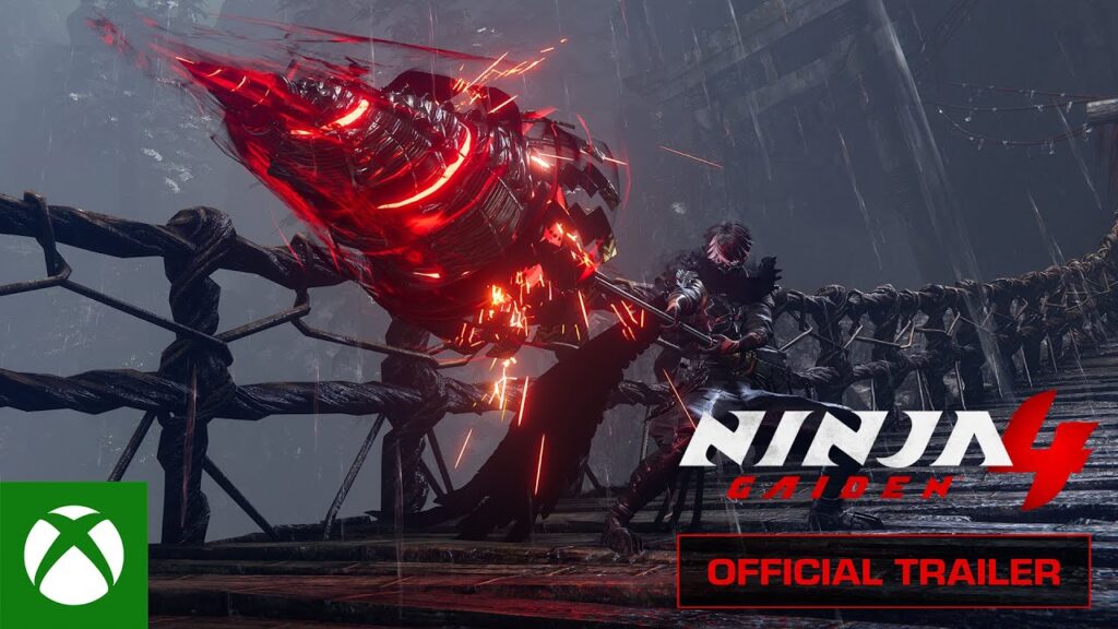 Un personaggio di Ninja Gaiden 4 con un'arma in mano