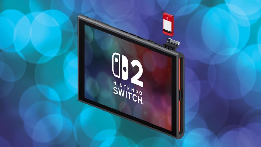 Un Nintendo Switch 2 con una Game Key Card