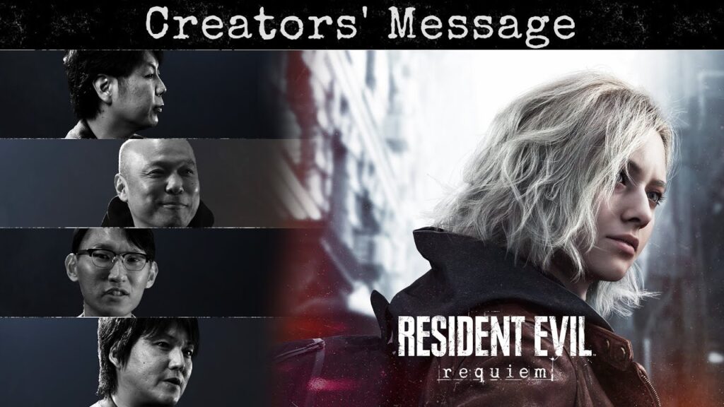 Grace ed alcuni sviluppatori di Resident Evil Requiem