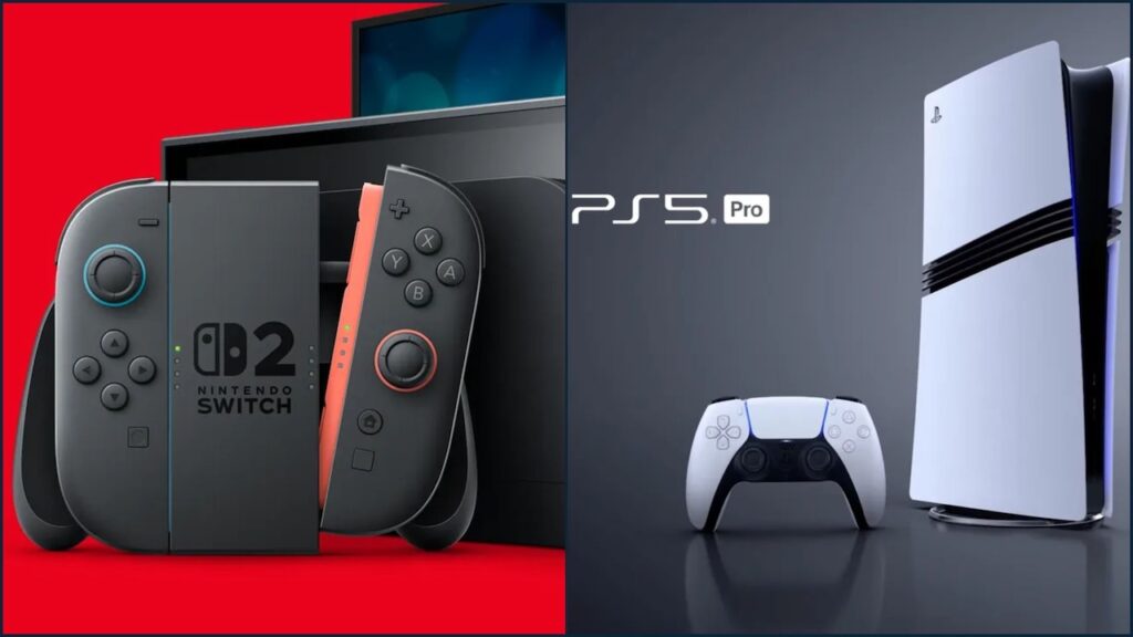 Un Nintendo Switch 2 ed una PS5 Pro
