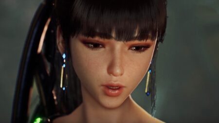 Eve di Stellar Blade in primo piano