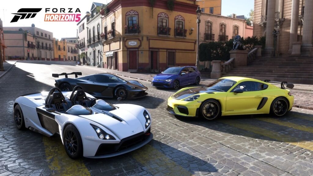 Quattro auto di Forza Horizon 5