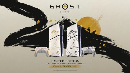 Due PS5 con le cover di Ghost of Yotei