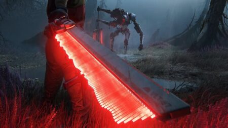 La spada rossa di Jordan di Intergalactic: The Heretic Prophet