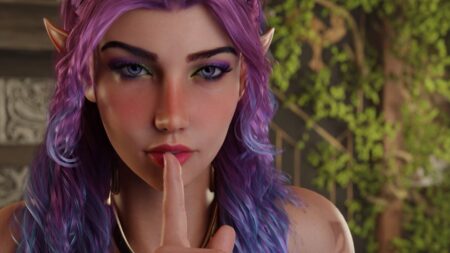 Una ragazza elfa di Itch.io