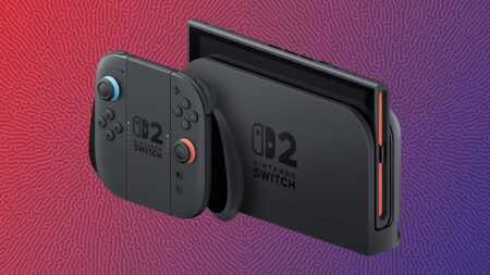 Un Nintendo Switch 2 nella dock