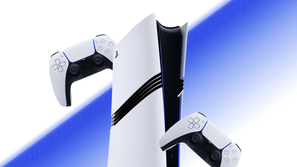 Una PS5 Pro con due DualSense