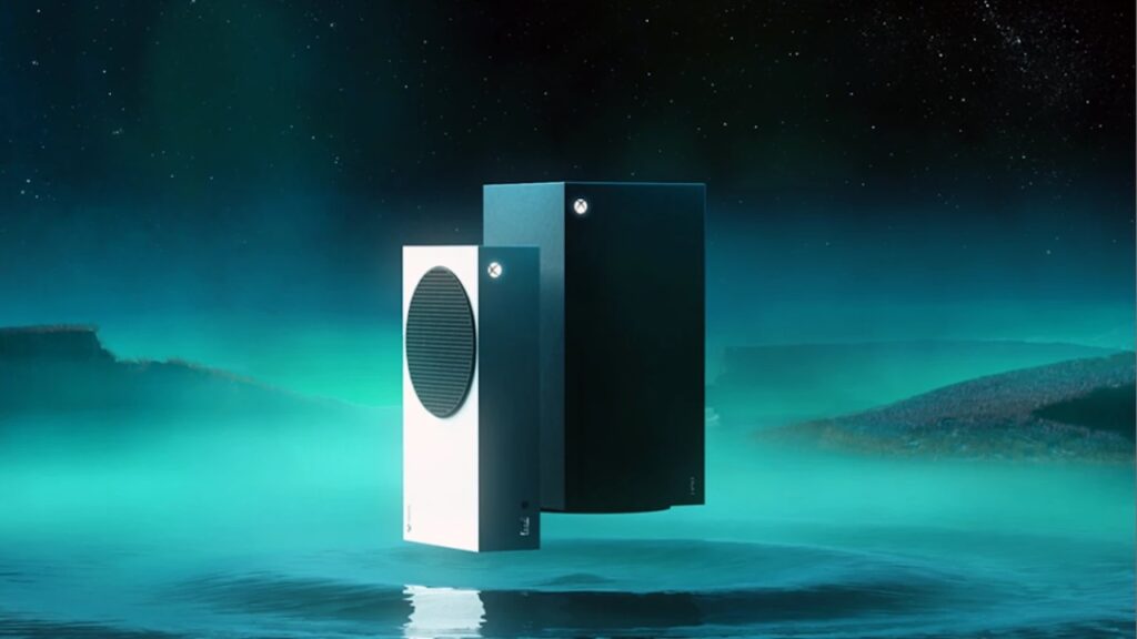 Una Xbox Series S e Series S nell'acqua