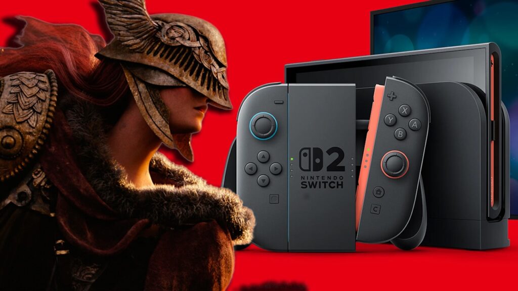 Malenia di Elden Ring con al fianco un Nintendo Switch 2