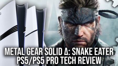 Naked Snake di Metal Gear Solid Delta: Snake Eater con al fianco una PS5 ed una PS5 Pro