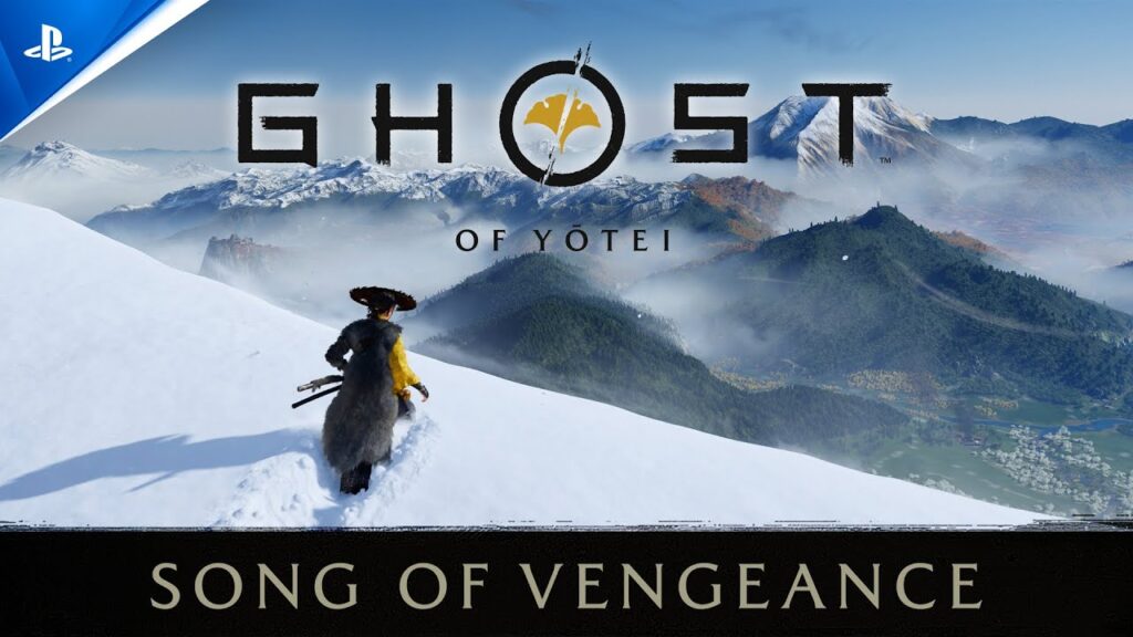 Atsu di Ghost of Yotei su una montagna innevata