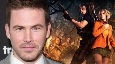 Zach Gregger ed i protagonisti di Resident Evil 4