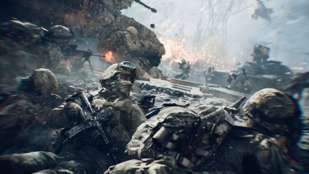 I soldati di Battlefield 6 vicino ad un carro armato