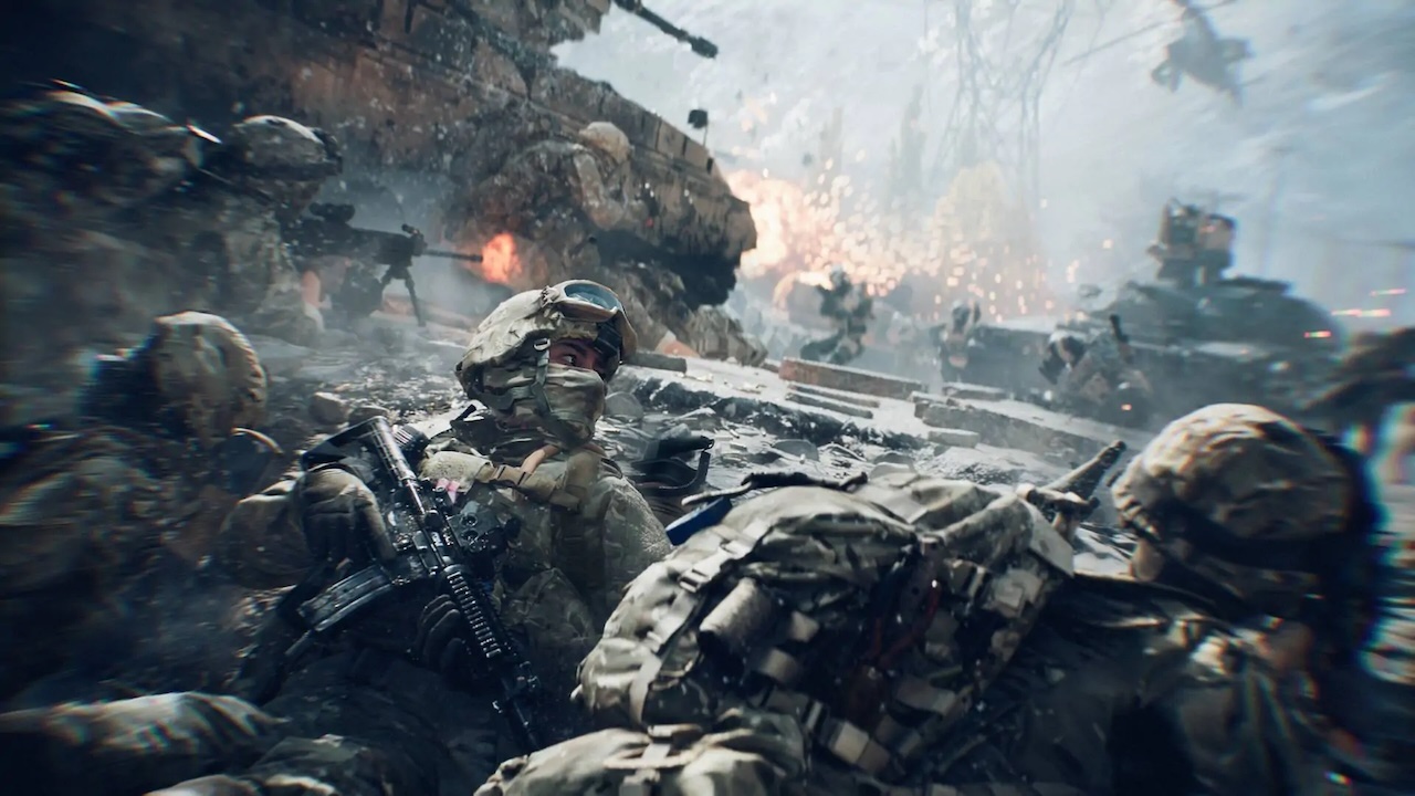 I soldati di Battlefield 6 vicino ad un carro armato